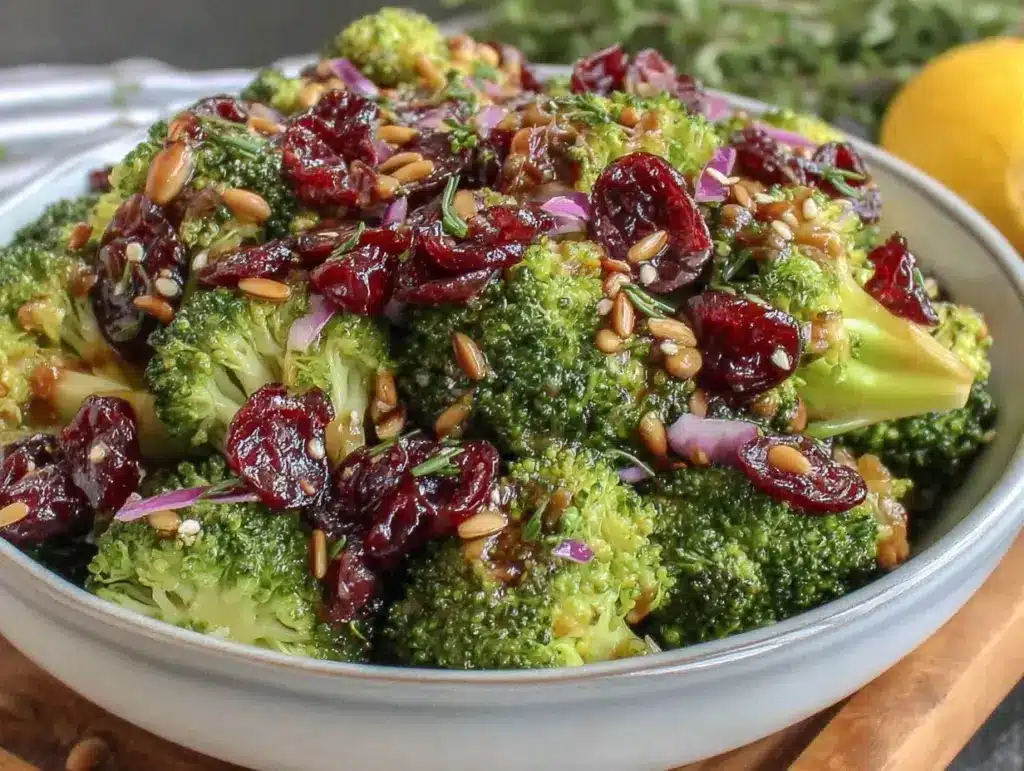 healthy broccoli salad - featured image