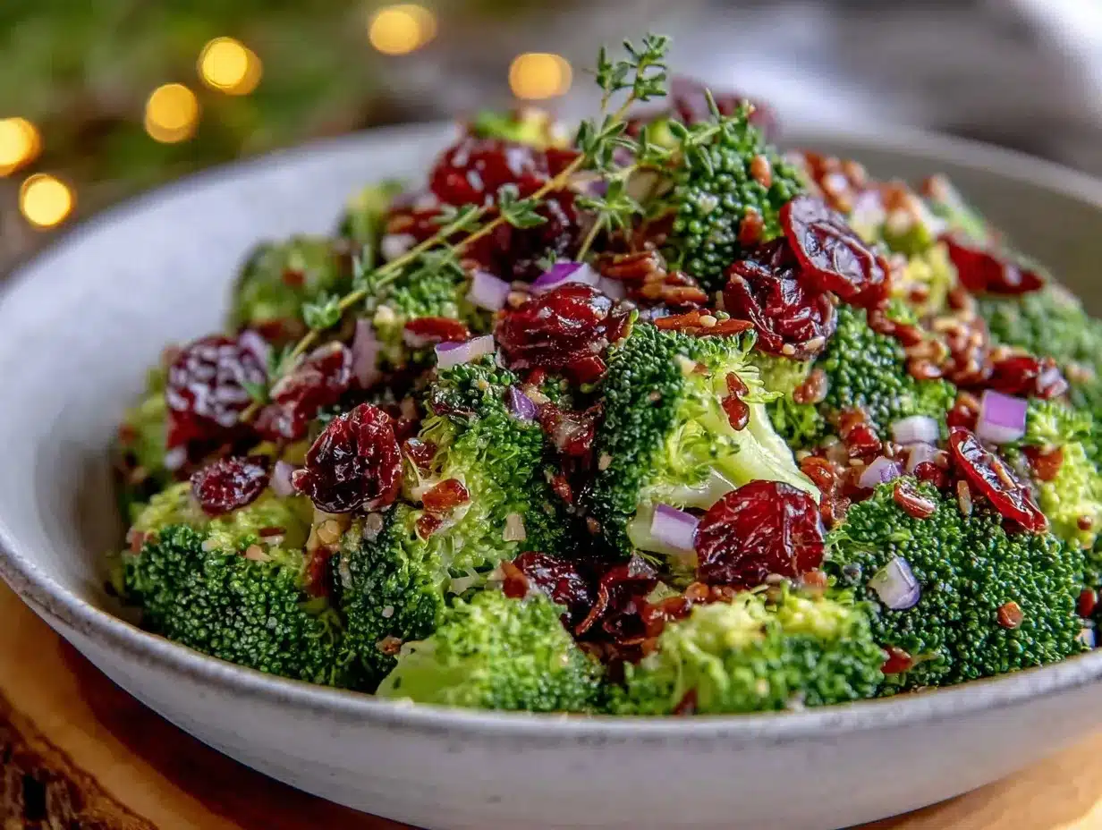 healthy broccoli salad preparation steps