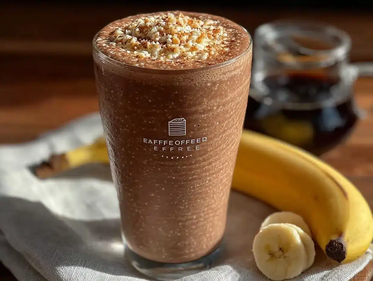 healthy protein coffee smoothie preparation steps