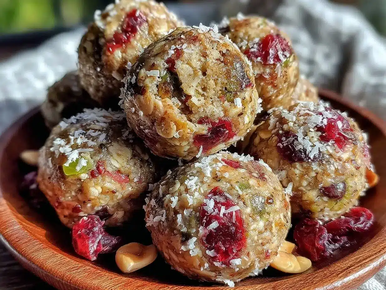 Healthy Trail Mix Energy Bites preparation steps