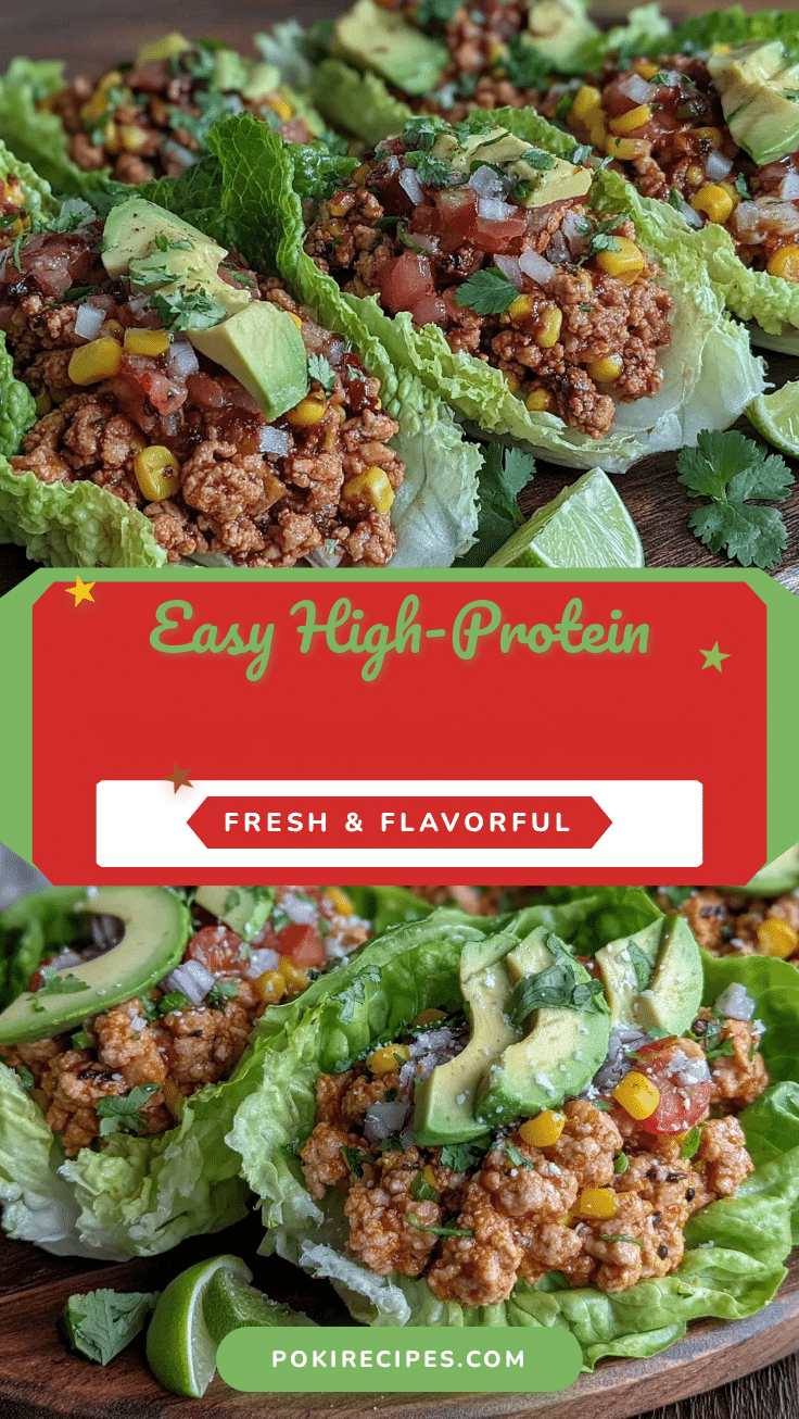 high-protein turkey taco lettuce wraps recipe