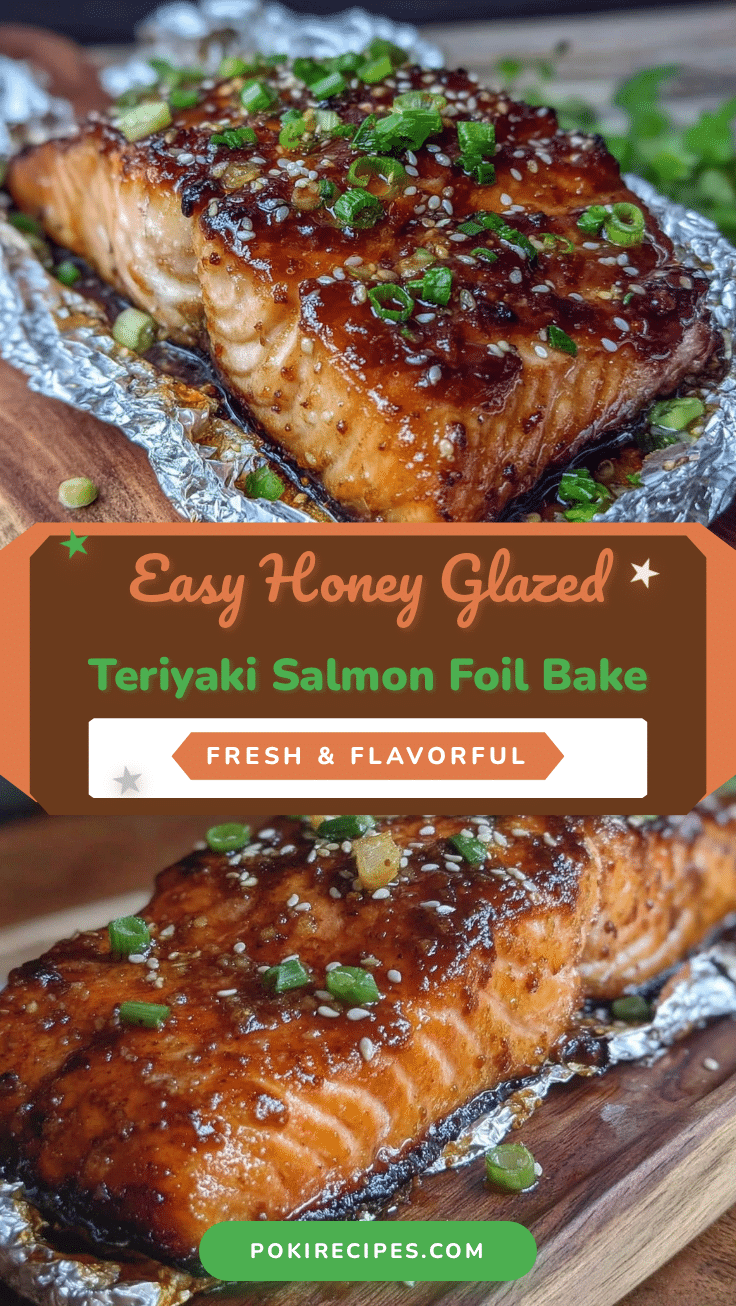 honey glazed teriyaki salmon foil bake recipe
