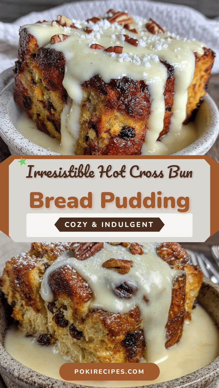 hot cross bun bread pudding recipe
