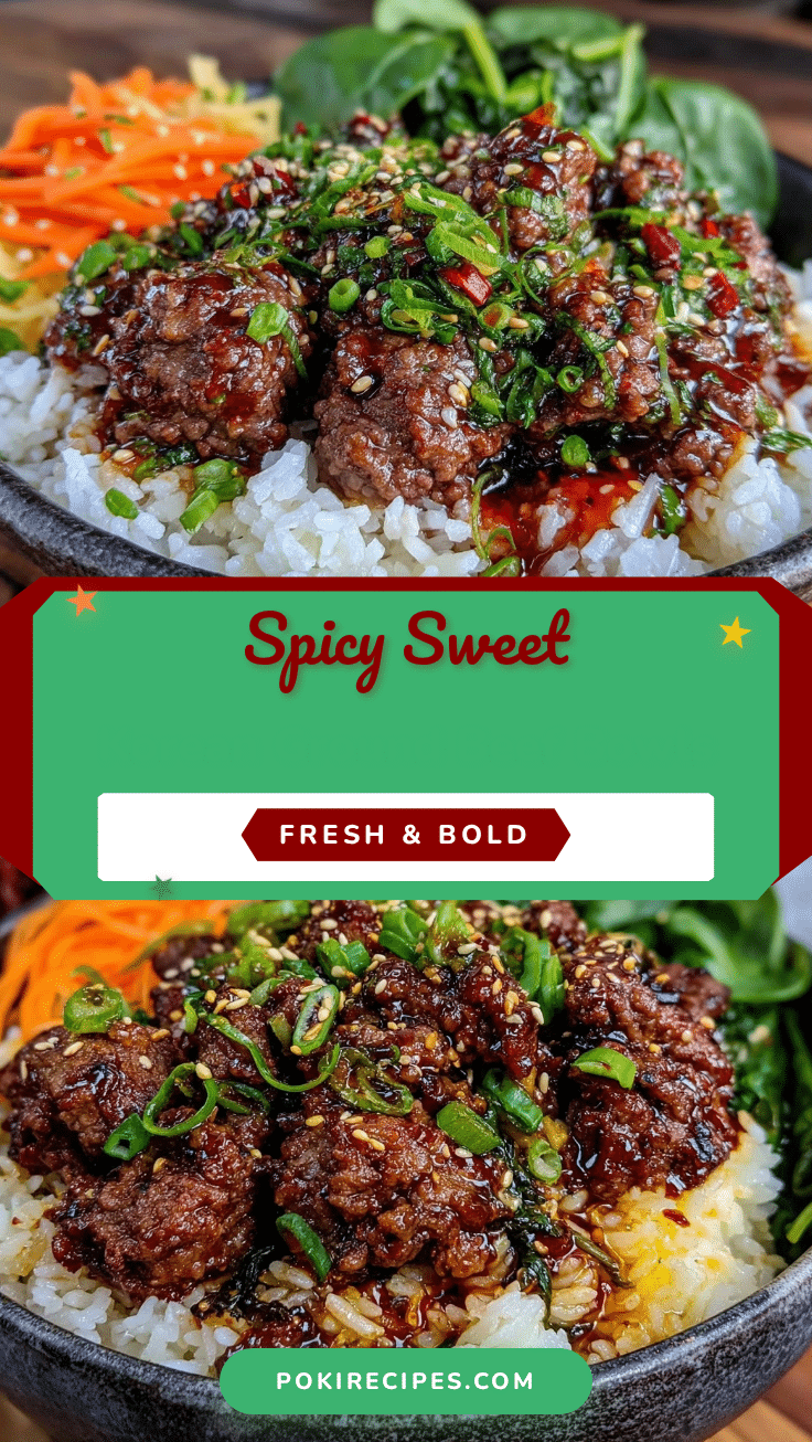Korean ground beef rice bowls recipe
