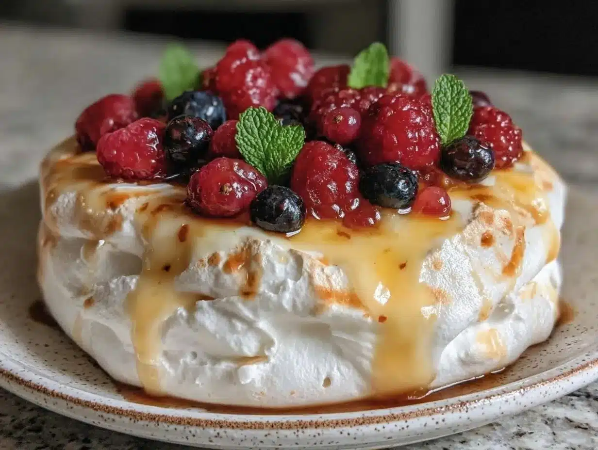 lemon curd pavlova preparation steps