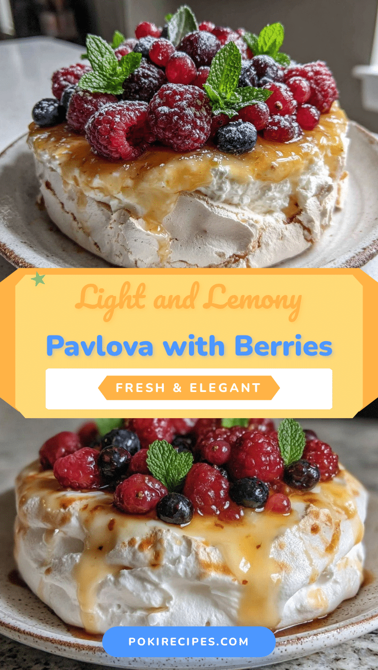 lemon curd pavlova recipe