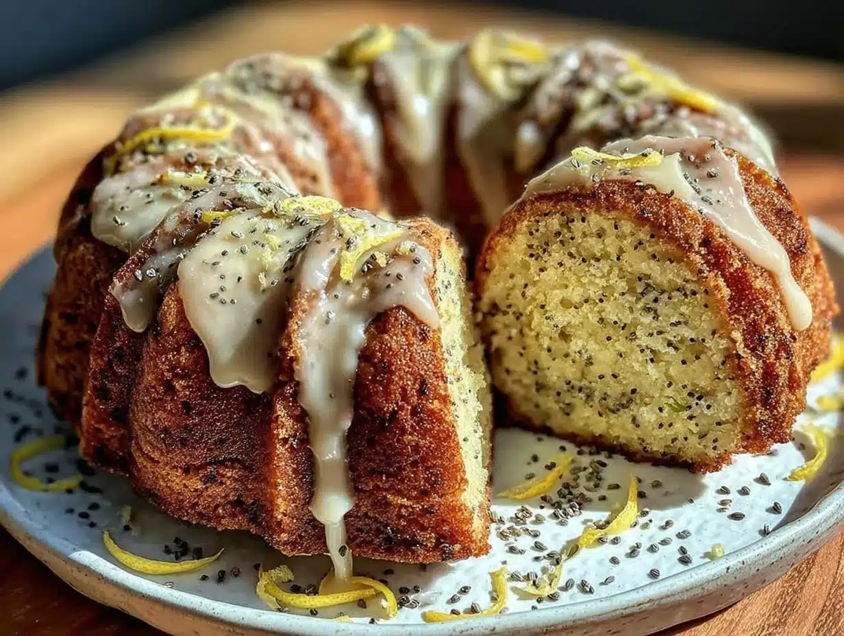 lemon poppy seed bundt cake preparation steps