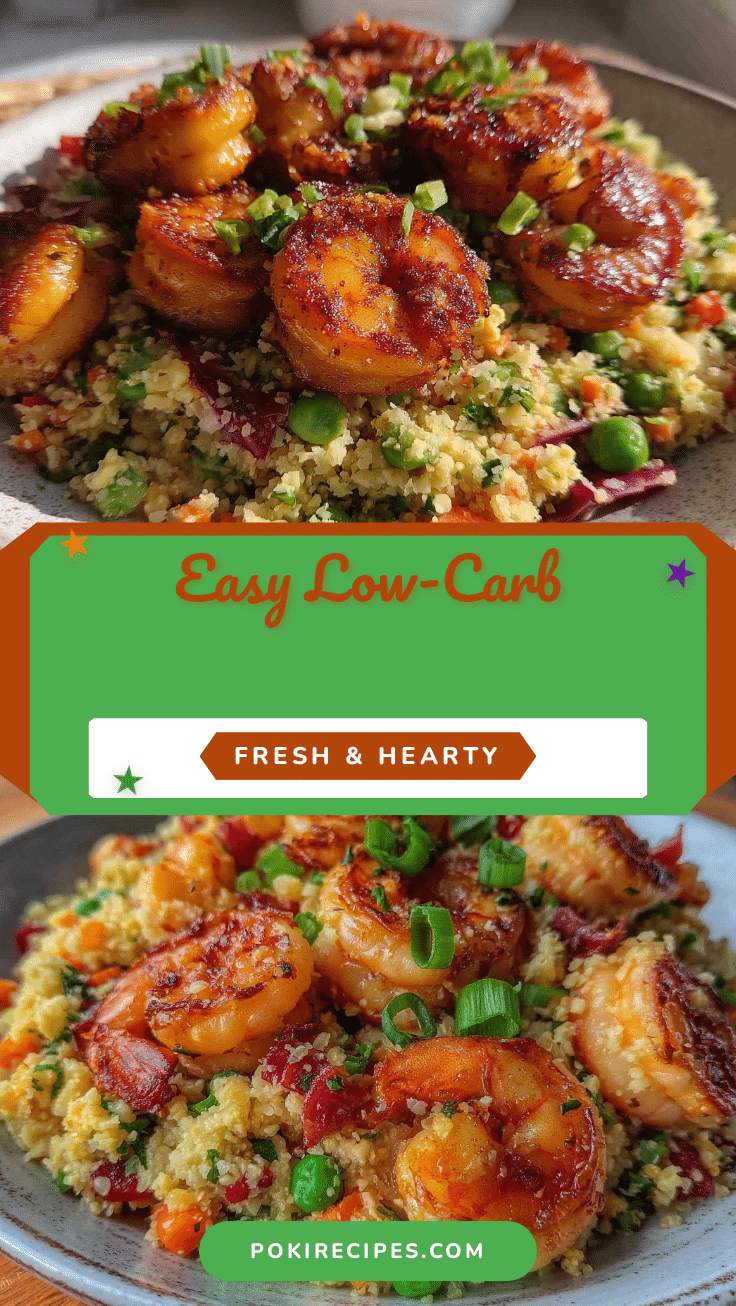 low-carb cauliflower fried rice with shrimp recipe