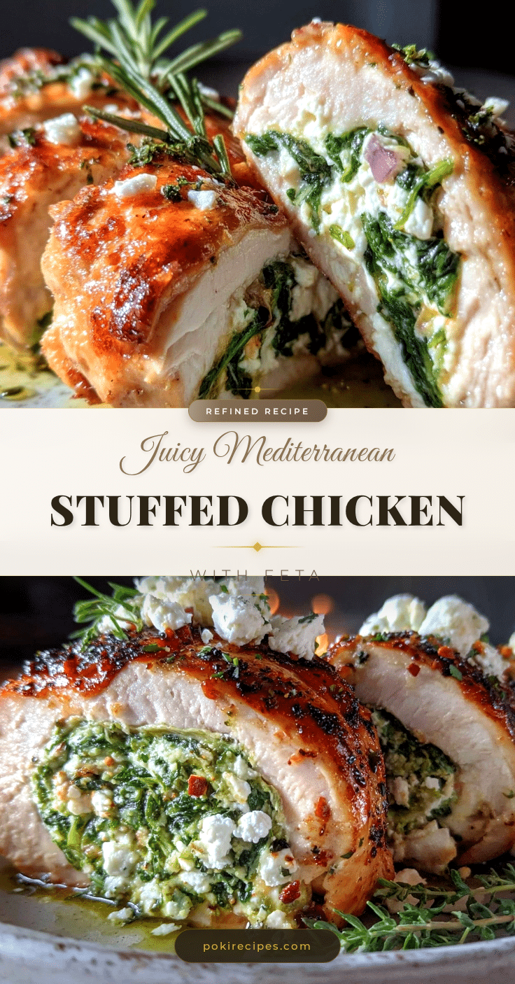 Mediterranean stuffed chicken recipe