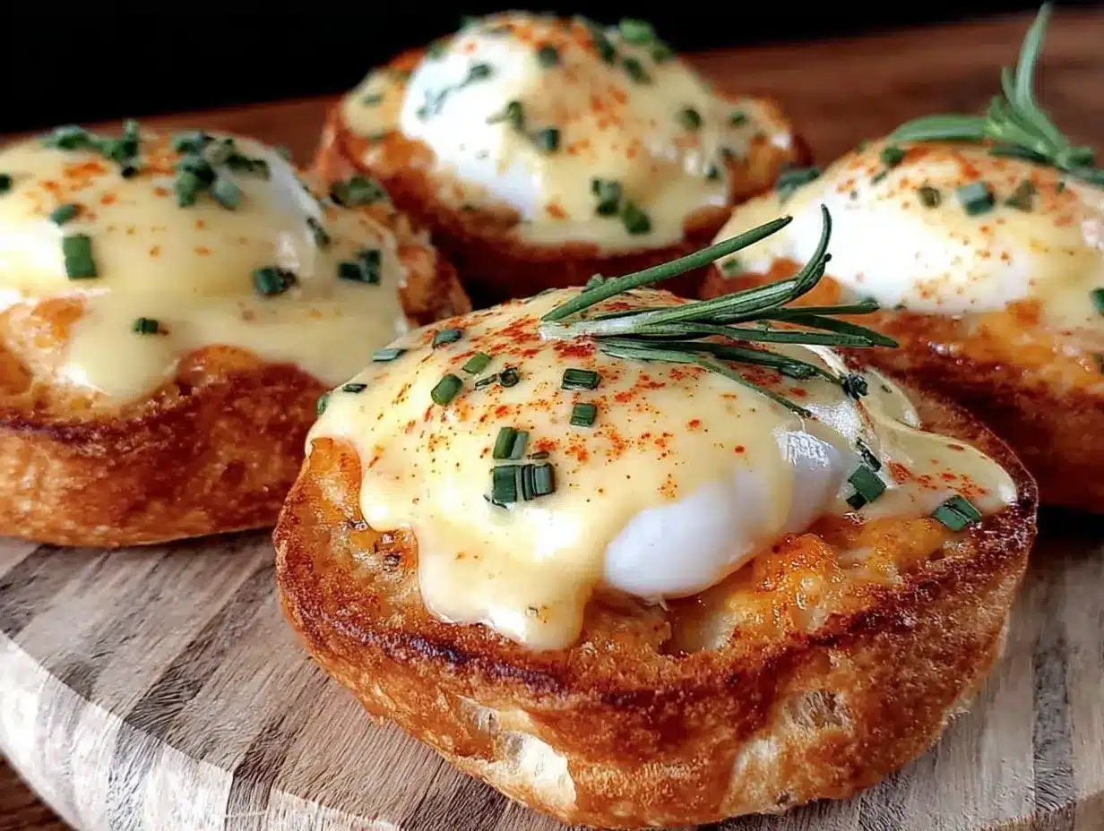 mini eggs benedict bites preparation steps