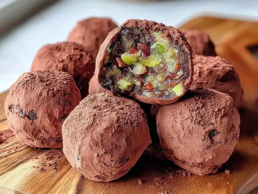 mint julep bourbon balls - featured image