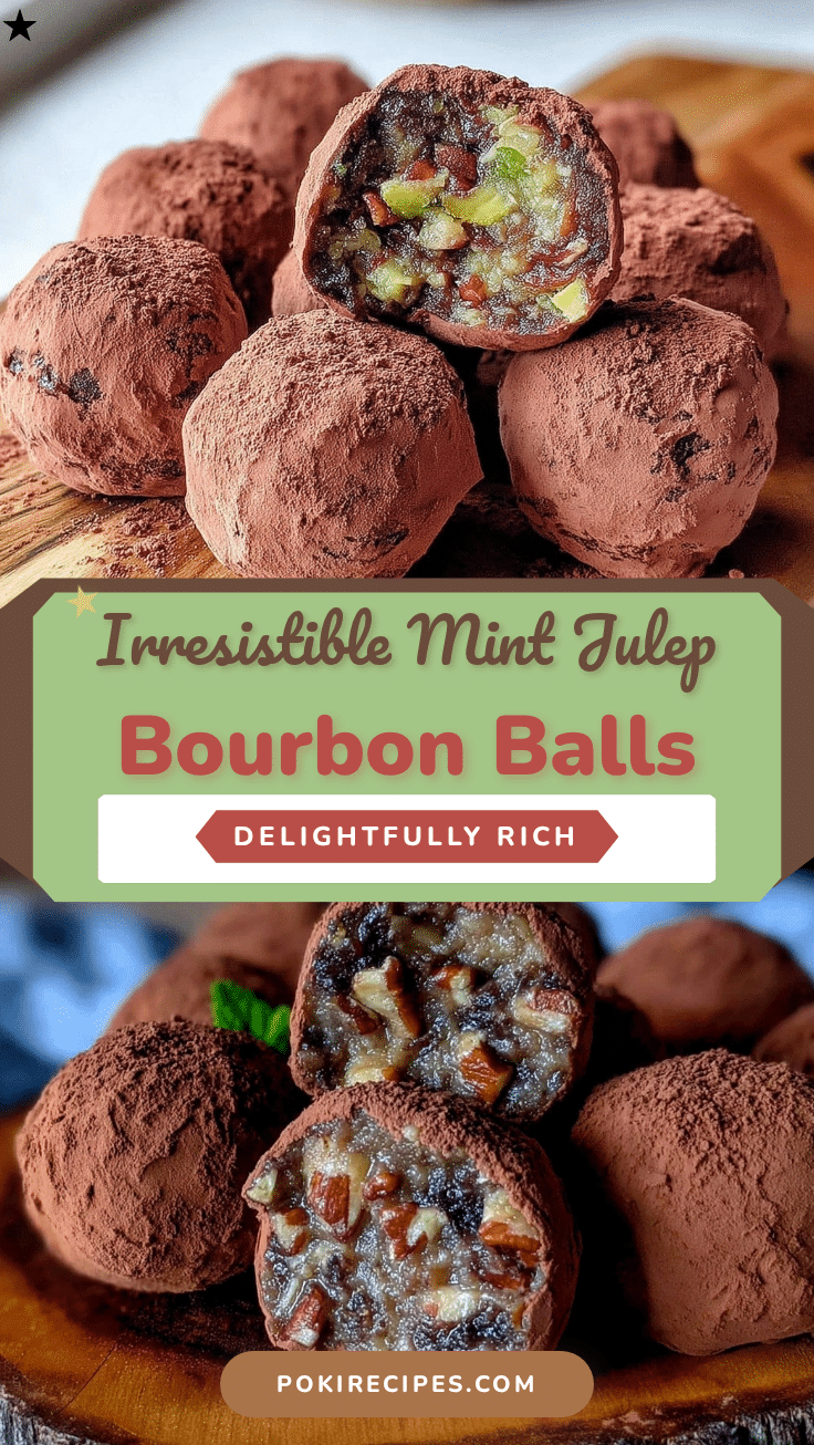 mint julep bourbon balls recipe