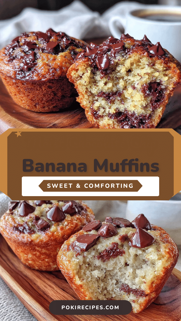 moist chocolate chip banana bread muffins recipe