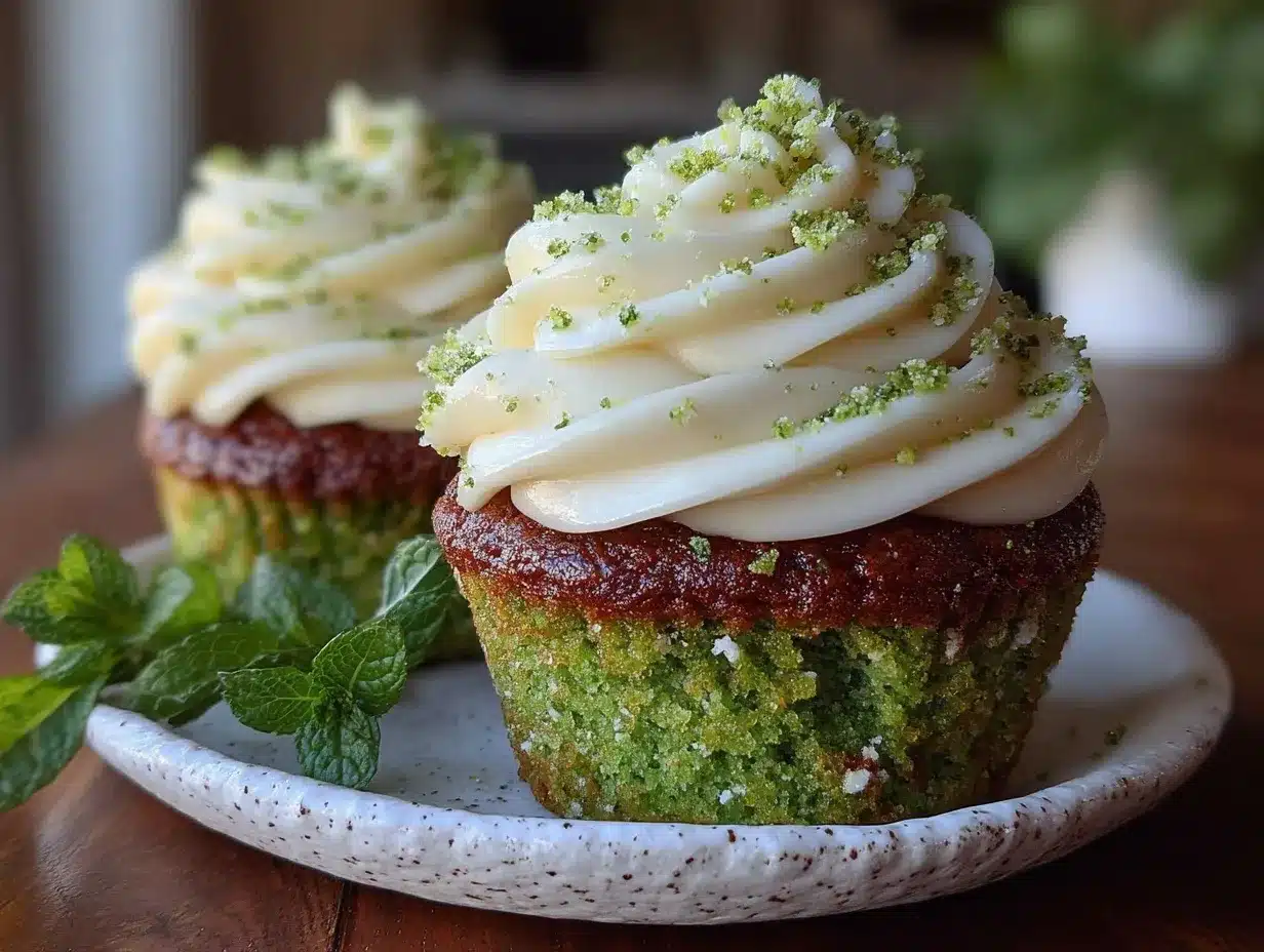 moist green velvet cupcakes preparation steps