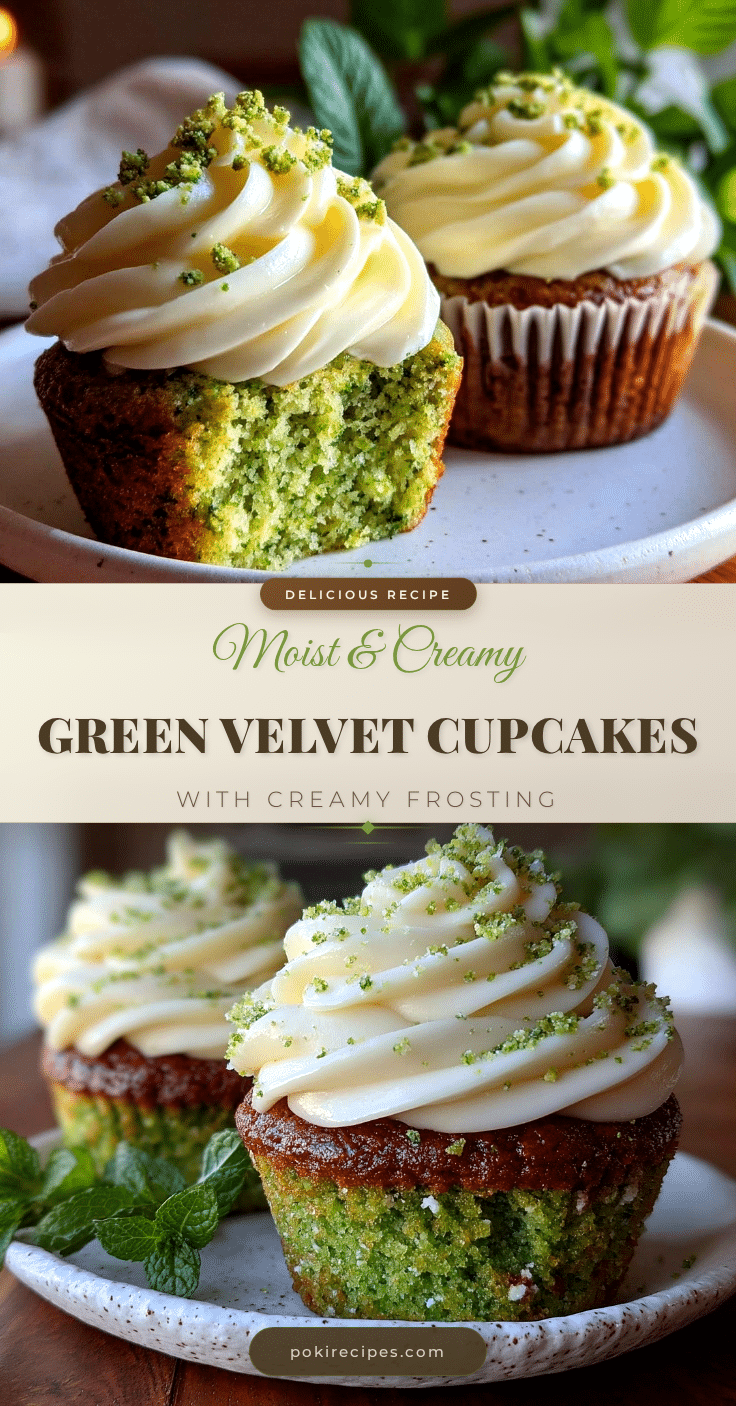 moist green velvet cupcakes recipe