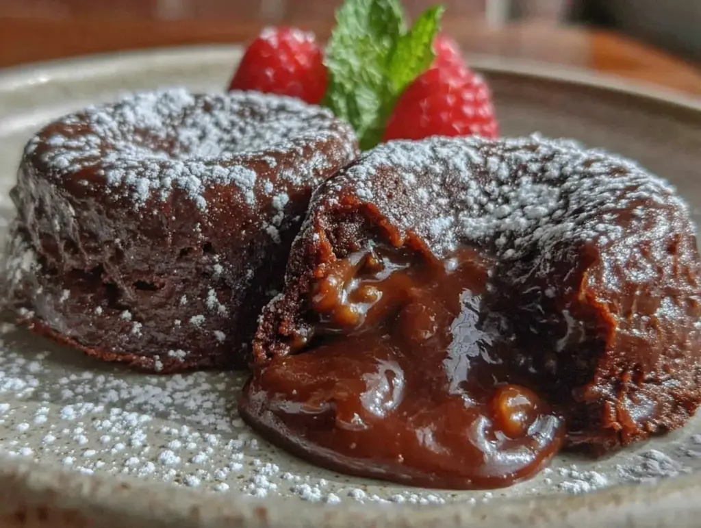 molten lava chocolate cake for two - featured image