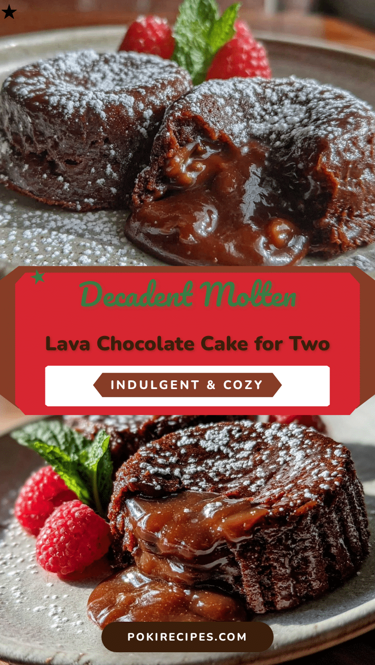 molten lava chocolate cake for two recipe