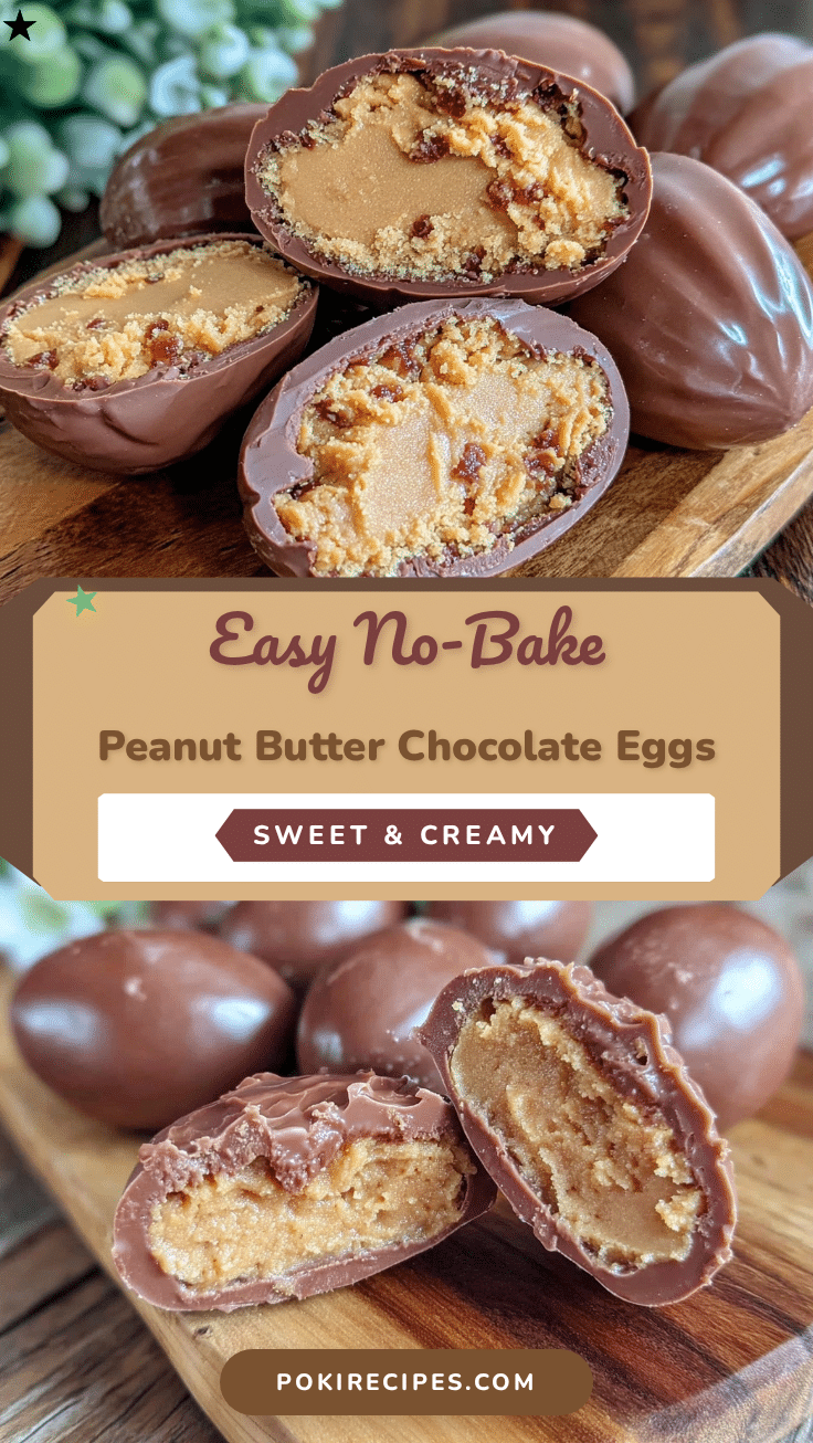 no-bake peanut butter chocolate Easter eggs recipe