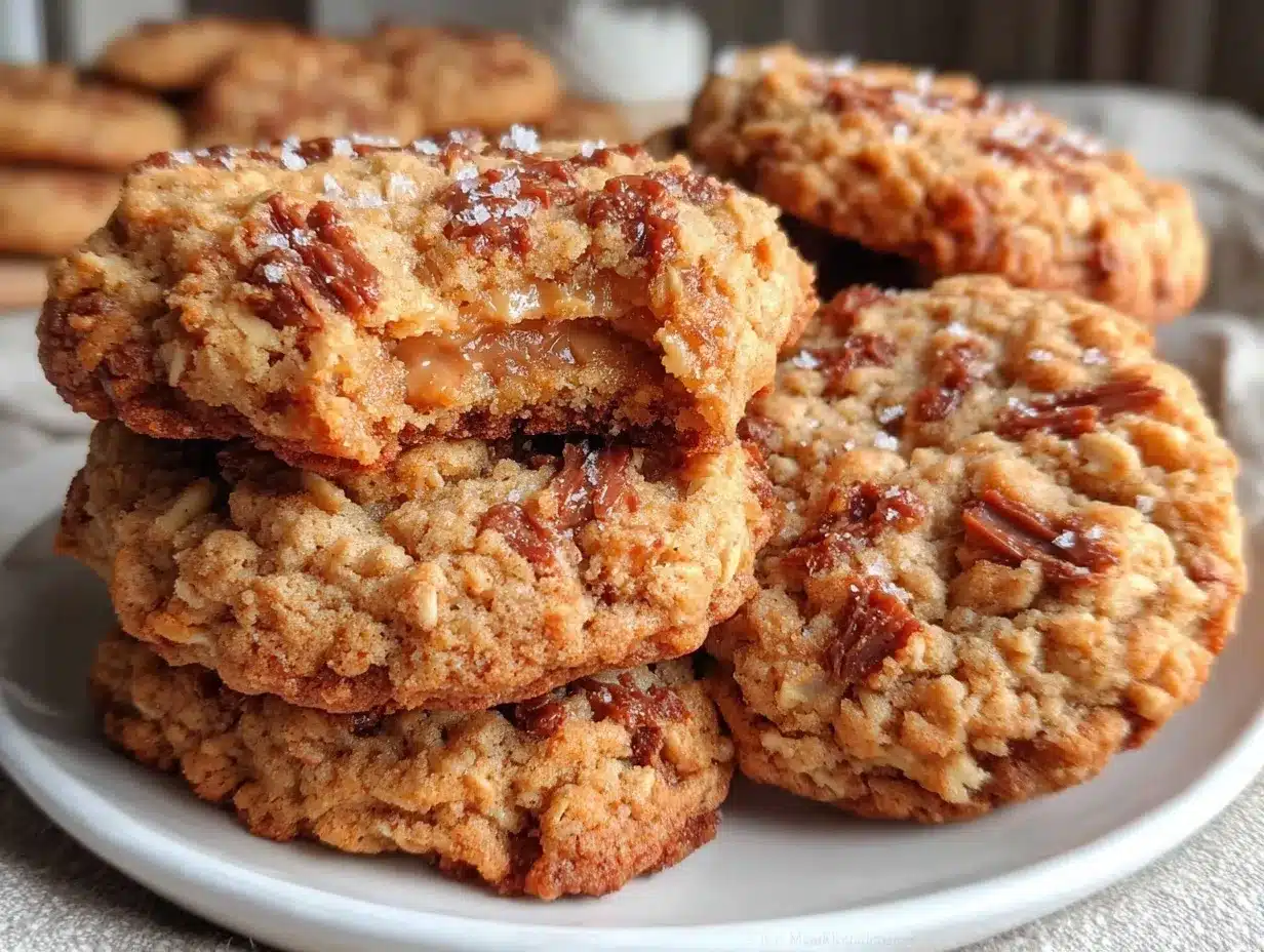 one-bowl peanut butter oatmeal cookies preparation steps