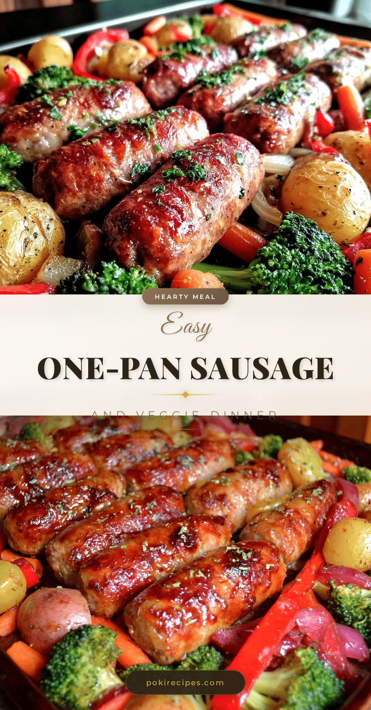 one-pan sausage and vegetable sheet pan dinner recipe