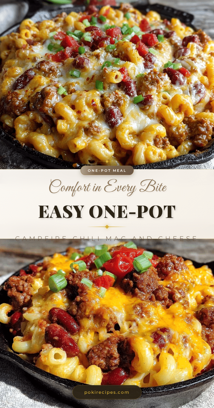 One-Pot Campfire Chili Mac and Cheese recipe