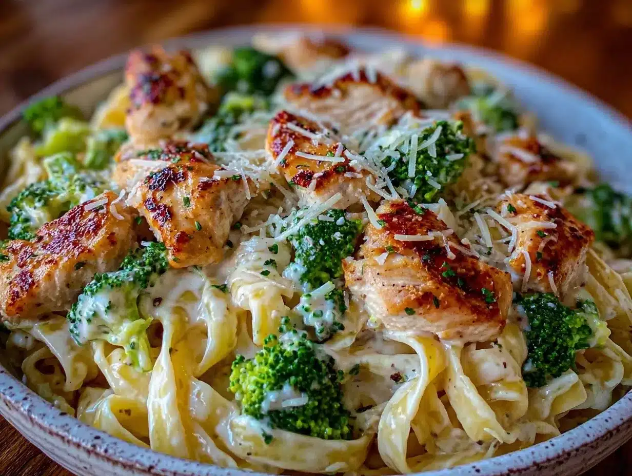 one-pot chicken alfredo preparation steps