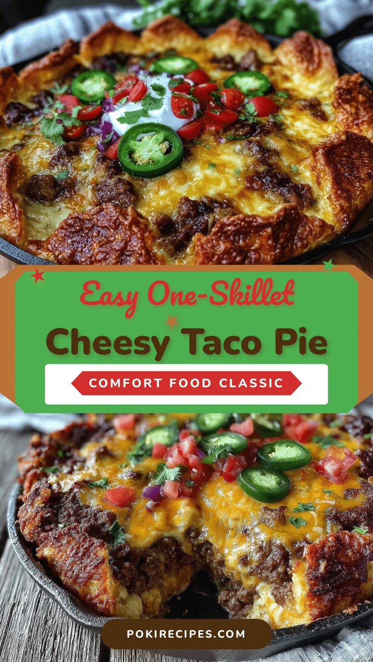 one skillet ground beef taco pie recipe