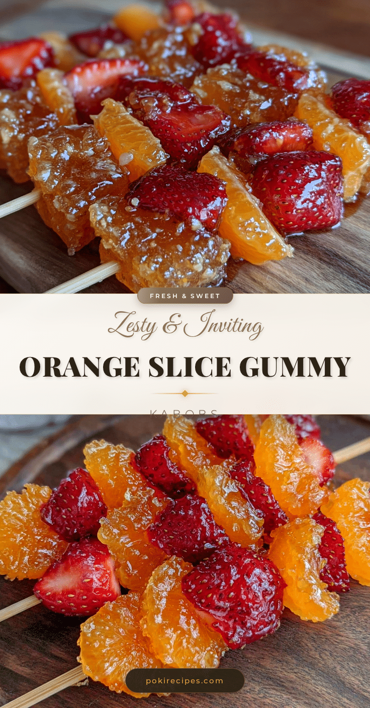 orange slice gummy fruit kabobs recipe