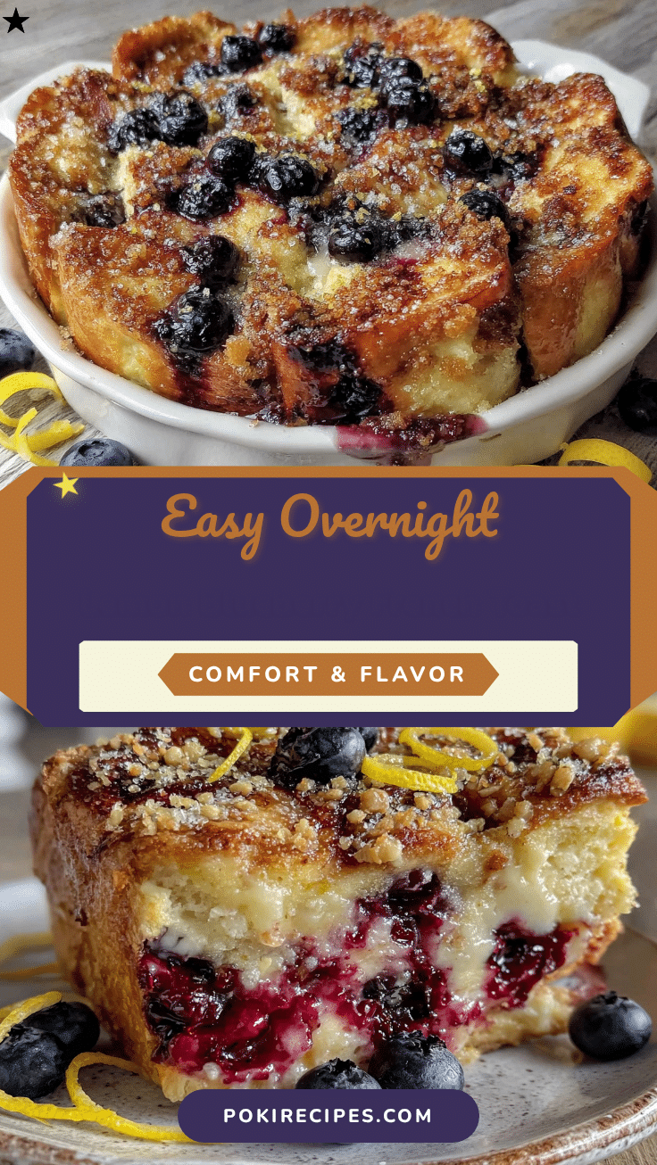 overnight lemon blueberry french toast casserole recipe