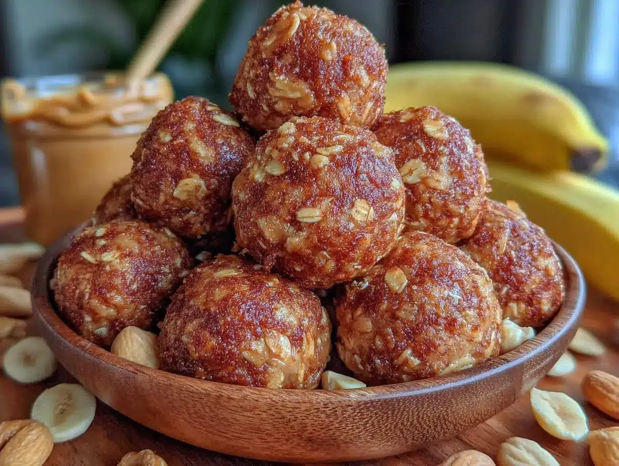 peanut butter banana protein bites preparation steps