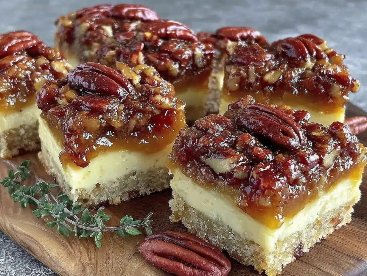 pecan pie cheesecake bars preparation steps