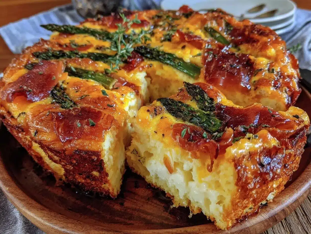 prosciutto and asparagus egg strata preparation steps