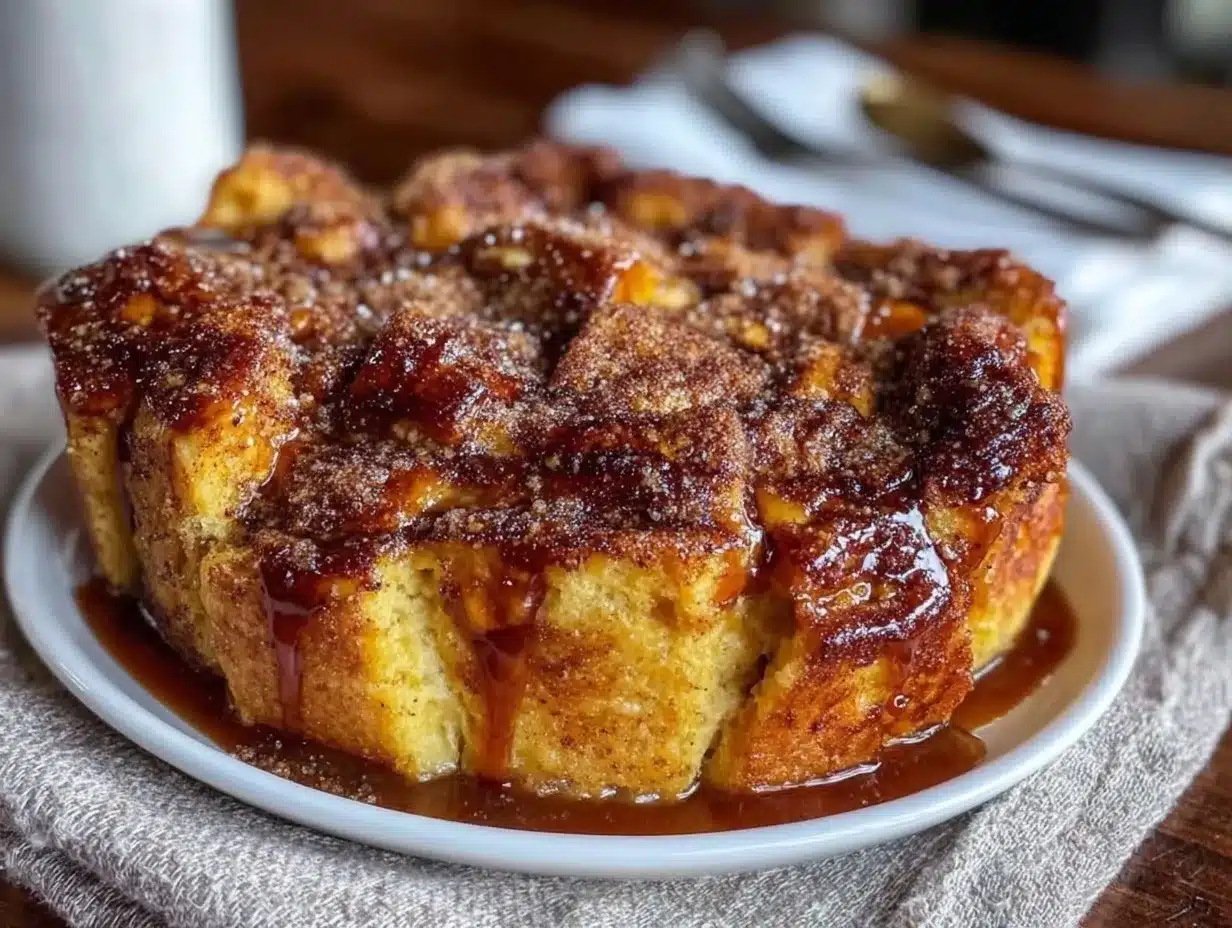 pumpkin bread pudding preparation steps