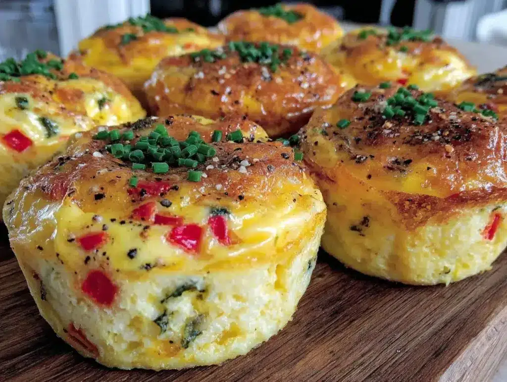 savory breakfast egg muffins - featured image