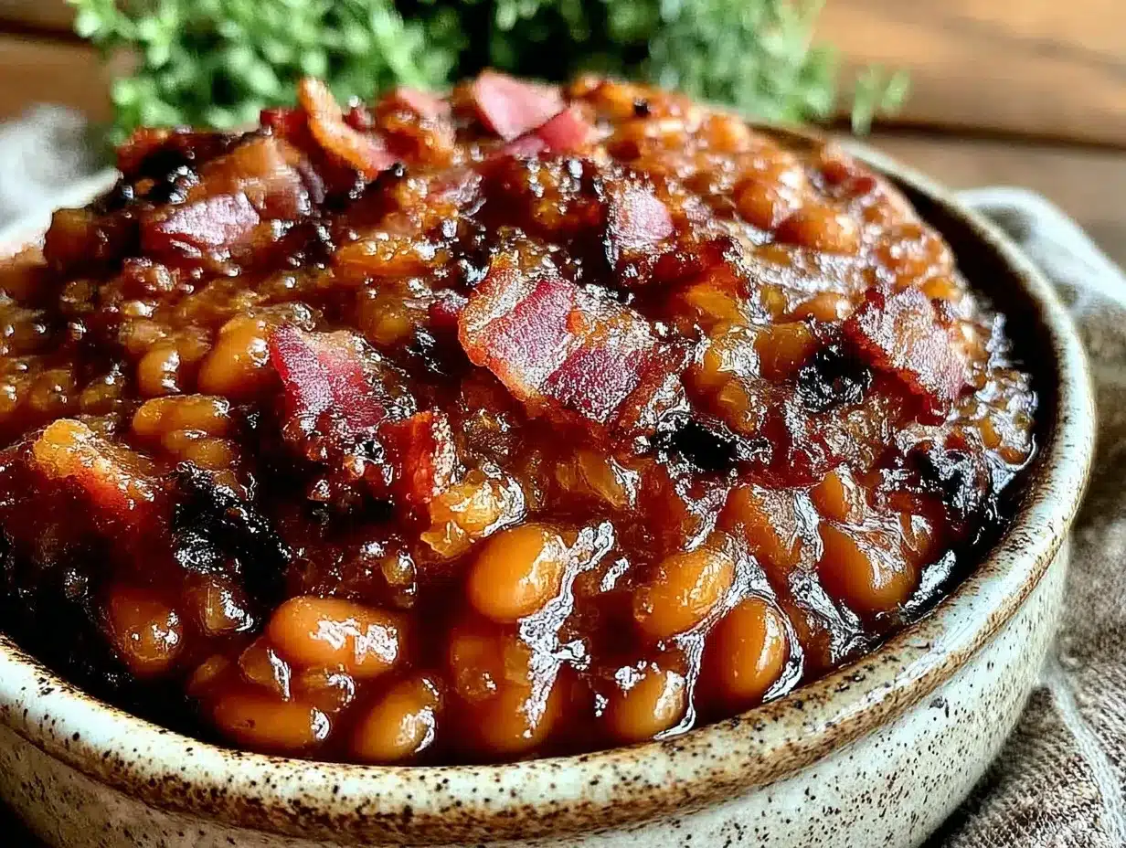 savory crockpot baked beans preparation steps
