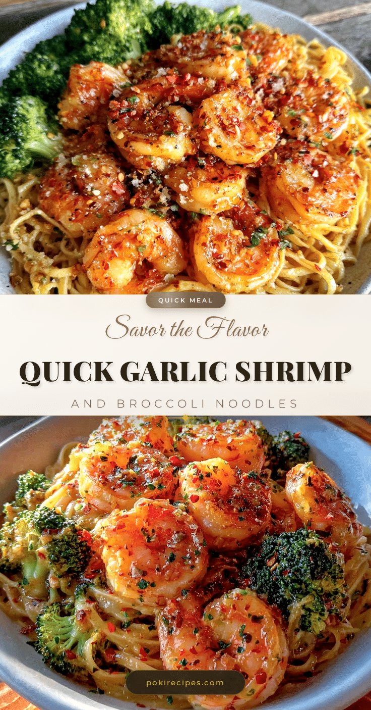 shrimp and broccoli garlic noodles recipe