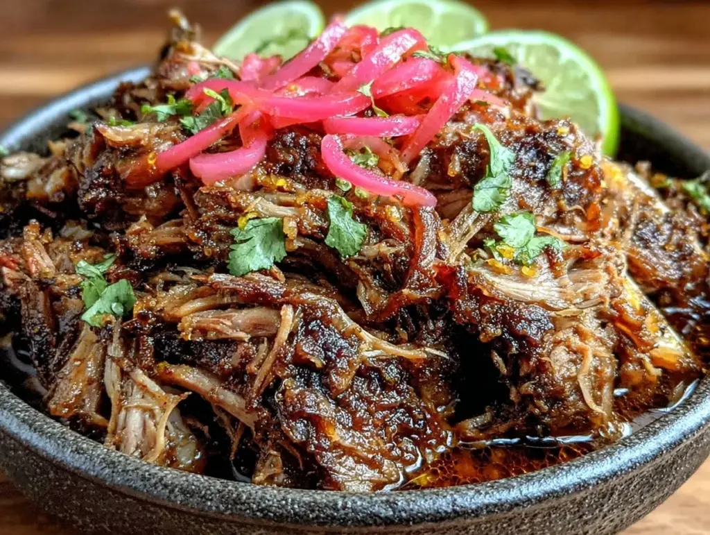 slow cooker carnitas - featured image