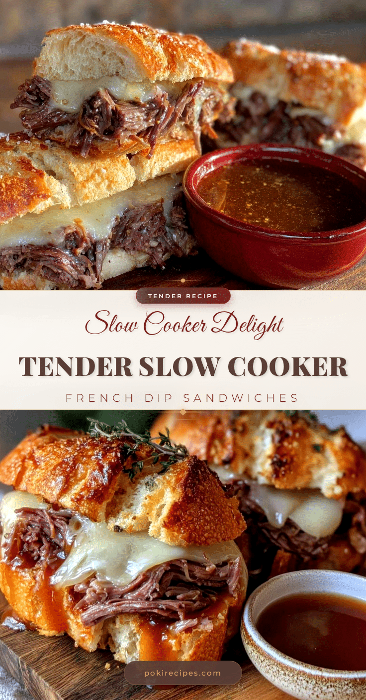 slow cooker french dip sandwiches recipe