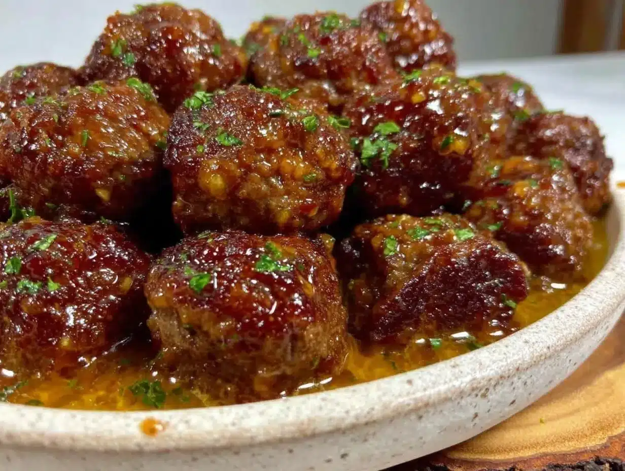 slow cooker honey garlic meatballs preparation steps