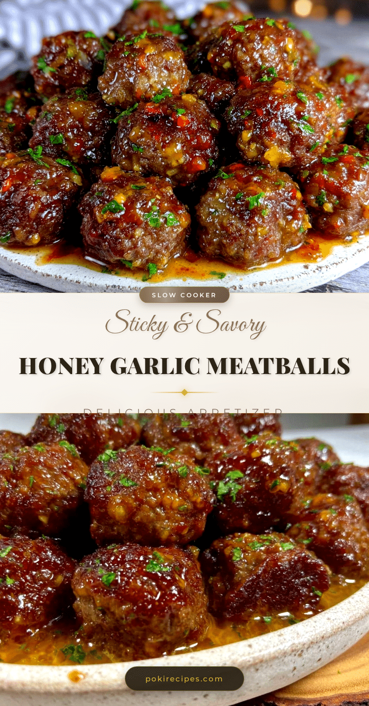 slow cooker honey garlic meatballs recipe