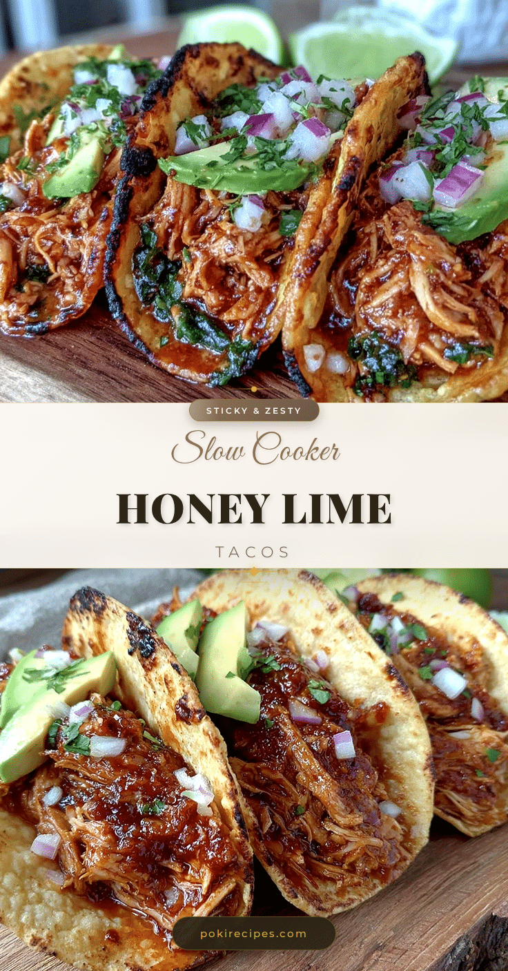 slow cooker honey lime chicken tacos recipe