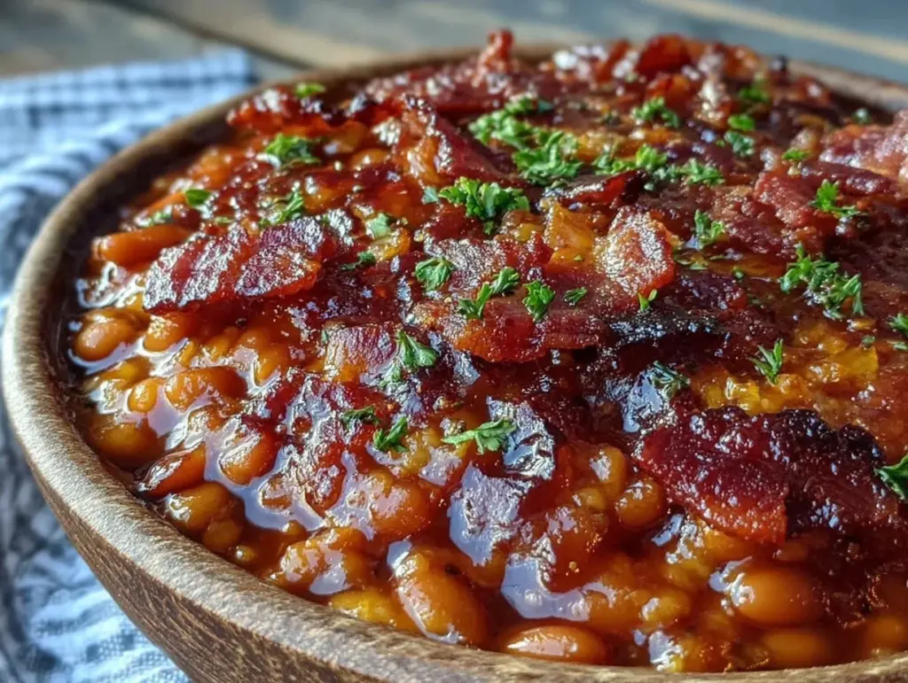 smoky BBQ baked beans - featured image