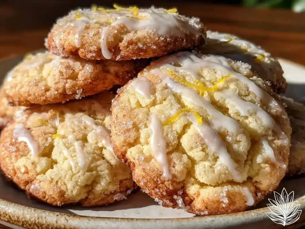 soft lemon sugar cookies - featured image