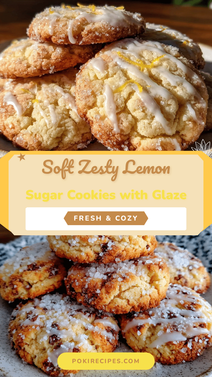 soft lemon sugar cookies recipe