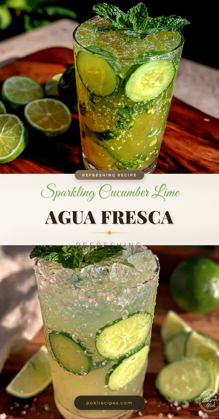 sparkling cucumber lime agua fresca recipe