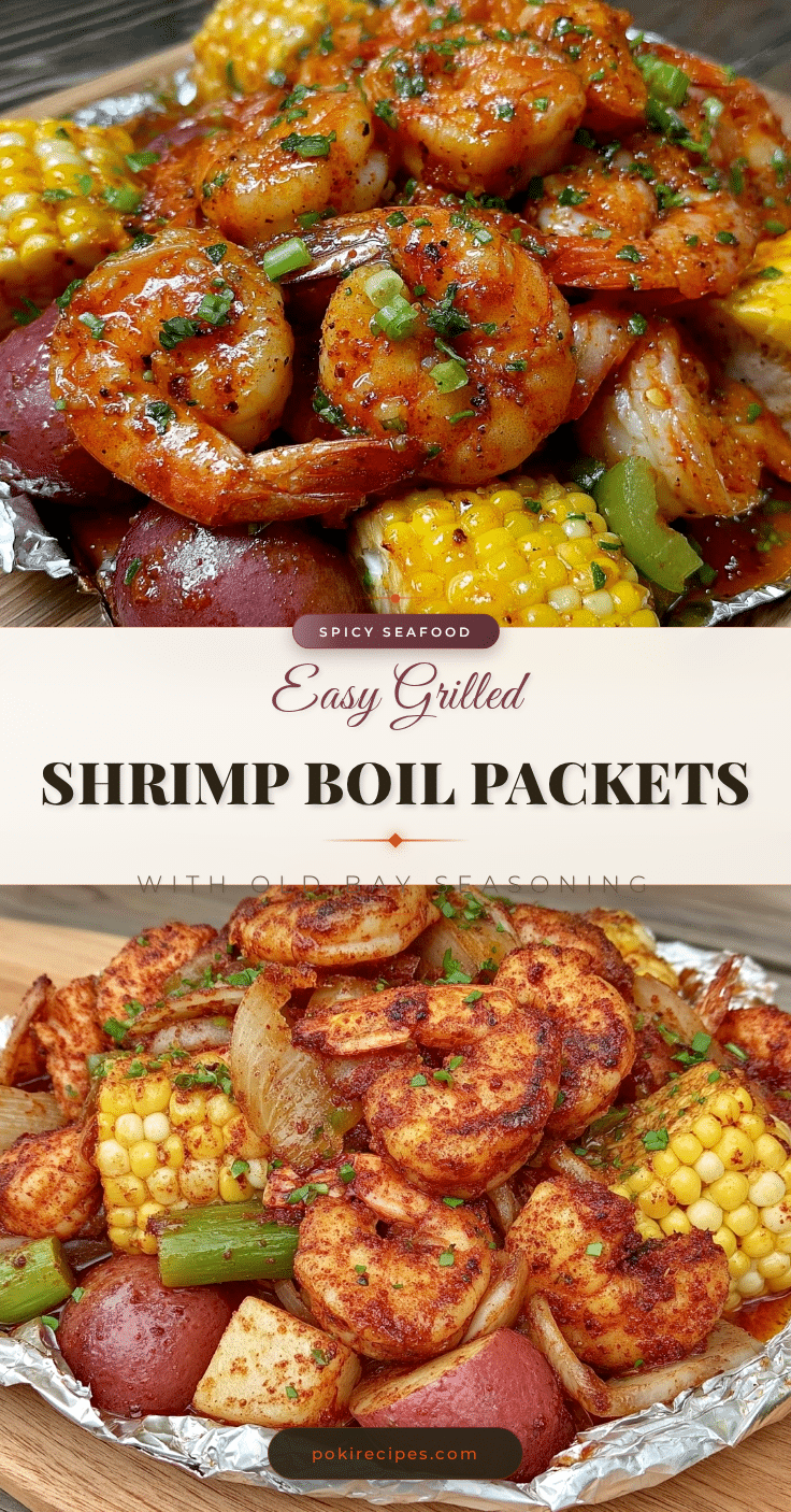 spicy grilled shrimp boil foil packets recipe