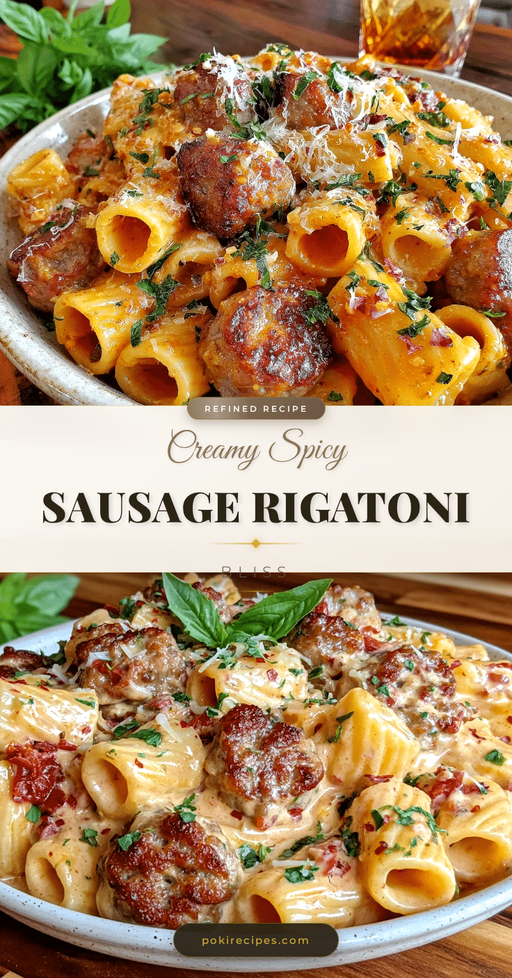 spicy sausage rigatoni recipe