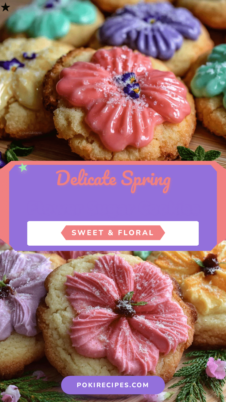 spring flower sugar cookies recipe