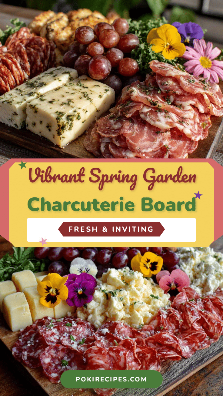 spring garden charcuterie board recipe