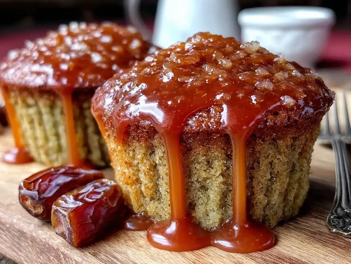 sticky toffee pudding cupcakes preparation steps